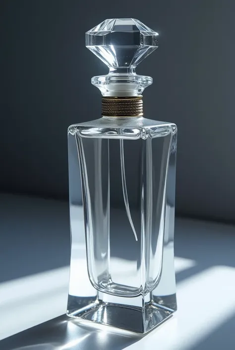 I want to design a perfume that has a long crystal shape and has several lengths and shines 