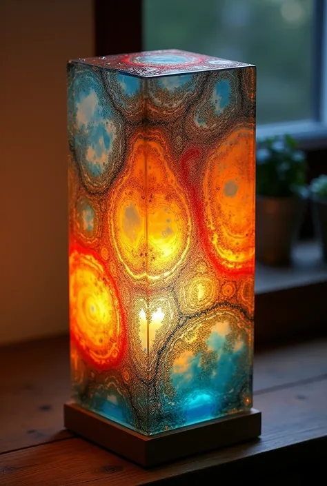 Create 10 Diy resin art lamps 