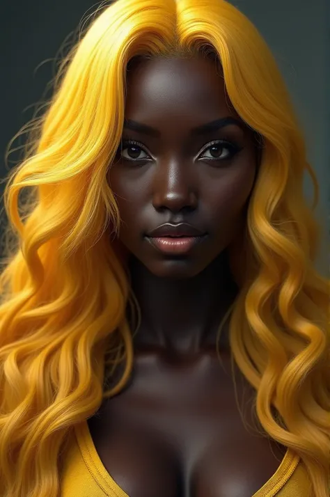  Very black and very large ebony woman  (at least 400 pixels per side  )Blonde hair and fair skin 