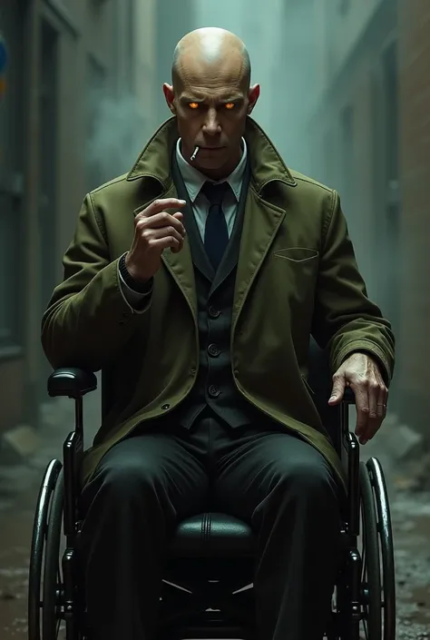 Professor X (Charles Xavier) & John Constantine

Name: Professor Constantine

Appearance: A mix of Professor X’s sophisticated wheelchair-bound appearance and Constantine’s trench coat and cigarette. He retains Xaviers baldness but has Constantine’s rough ...