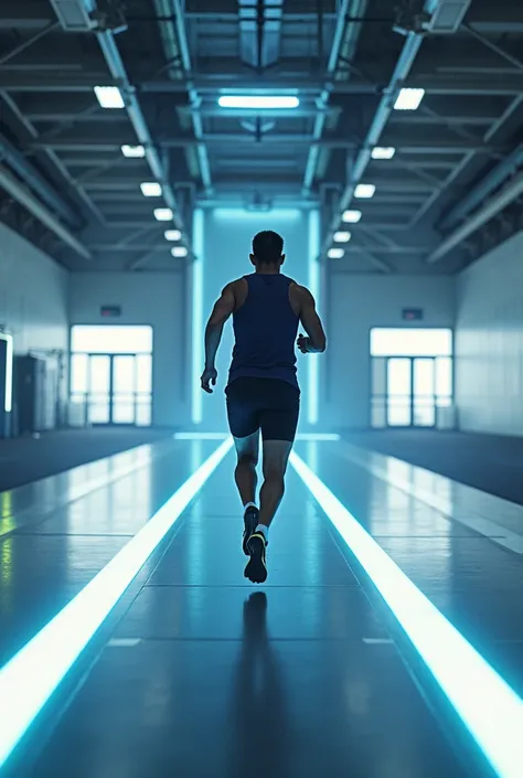 a state-of-the-art running machine to measure the speed of a person with no one there