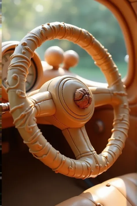 Zocua hazelnut cream steering wheel