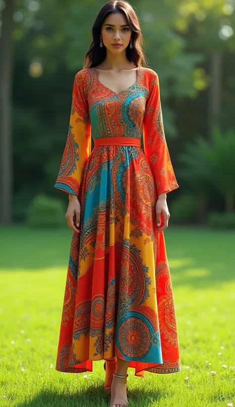 A lawn printed 2024 style salwar kameez full dress front picture 