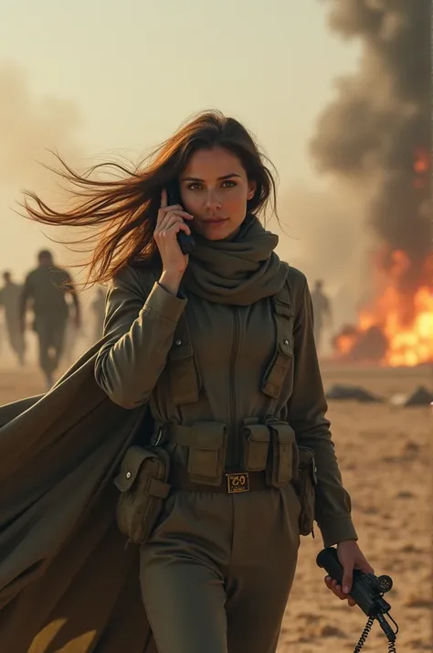  Philosopher Janice is acting as a communications officer on a very intense battlefield in the Middle East. Explosions have occurred nearby, and ,  they are yelling at handsets 