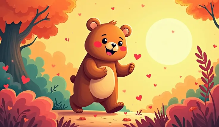 Create a colorful and eye-catching bear banner for the public