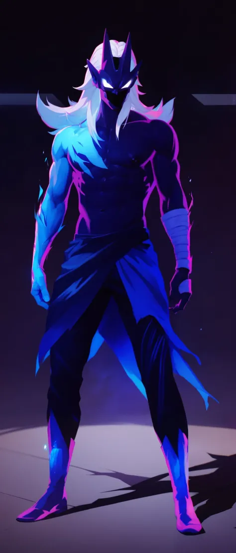 Goku from Dragon Ball Super with Ultra Instinct and white hair