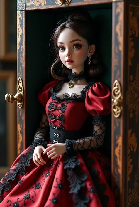  Open the Real Doll Box。

When you open the huge wooden box, a life-size real doll appears from inside 。 The doll looked like an incredibly beautiful and vibrant 18-year-old girl wearing a perfect Gothic Lolita costume。 detailed face 、 beautiful eyes、 long...