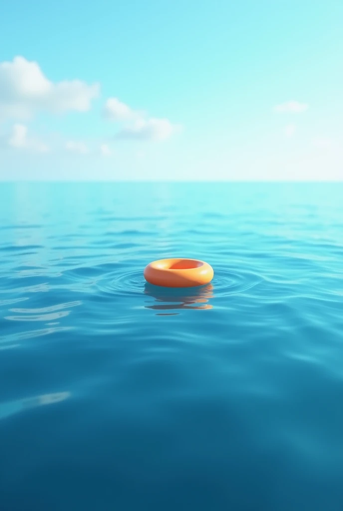 Create a video of a single booey floating in the ocean. 