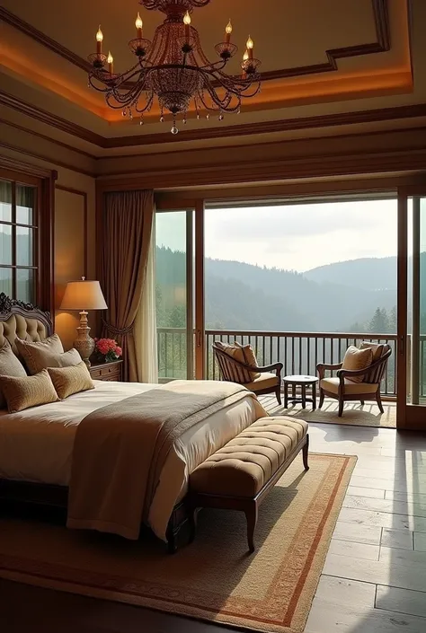 Spacious bed rooms with balconies and cozy decor.