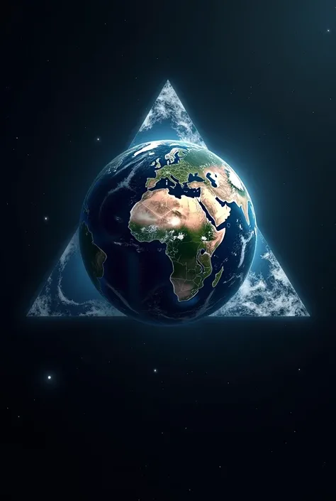 Make planet Earth like a triangle 