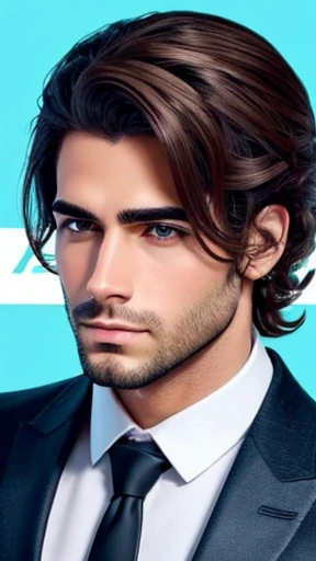 um  homem  A jew, Stylish hair with a focus on the face