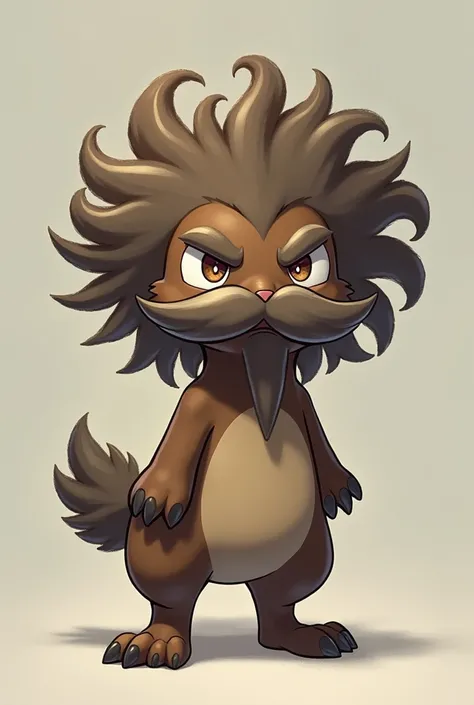 Pokémon with upper lip beard and curly hairstyle ugly