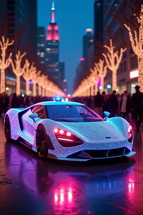 A car with thermal ing chemistry for a parade 
