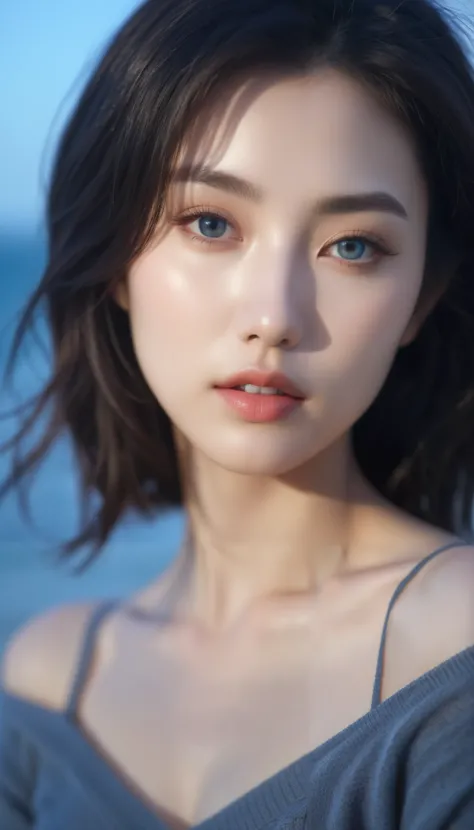 masutepiece , Best Quality, Ultra-detailed, Photo, extremely delicate and beautiful,High resolution, 1girl in, 25 years old, Beautiful girl in Japan, Small breasts, Plump lips, Wavy Hair,Short hair, I have one small mole under my eye, Detailed eyes,detaile...