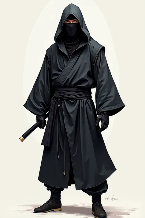 Create a modern Ninja costume design for men