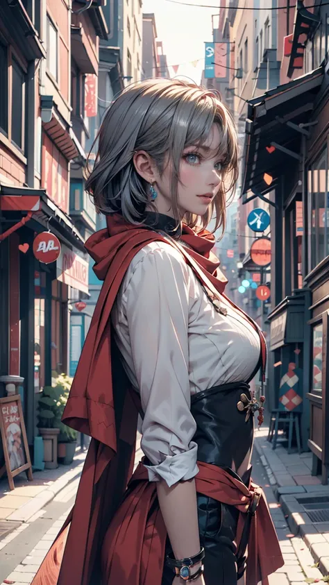 anime girl with blue scarf and silver hair, 2. 5d CGIアニメファンタジーアート, Genuine,   Digital Animated Art  , Detailed   Digital Animated Art  , Hero 2 Doujin Art, Premium   Digital Animated Art  , artgerm details, Profile image 1024px, Fantasy anime, Premium Anim...