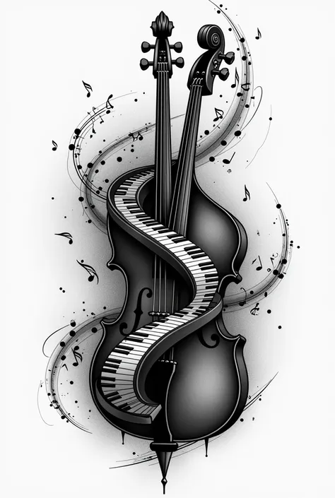 tattoo for a pianist and bass player 