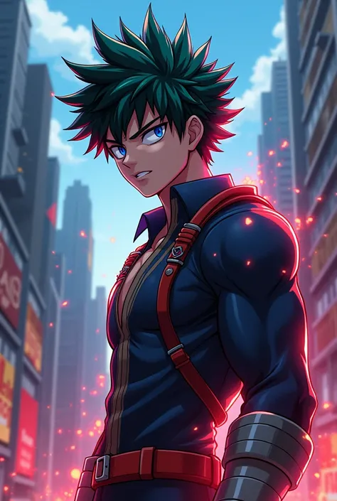 Create a handsome male character made with the My Hero Academia anime design
