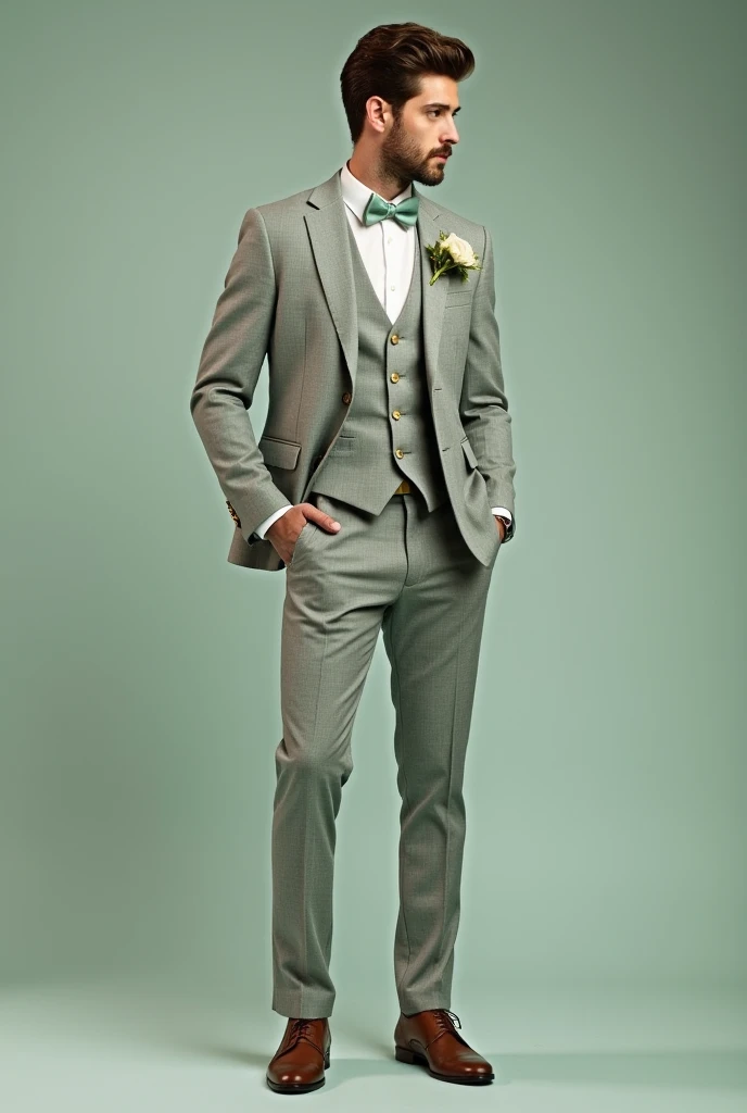 outfit ideas for mens wedding without a blazer that matches a mint green womens dress 