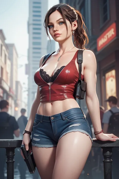 Resident Evil, Claire Redfield, high detail, masterpiece.