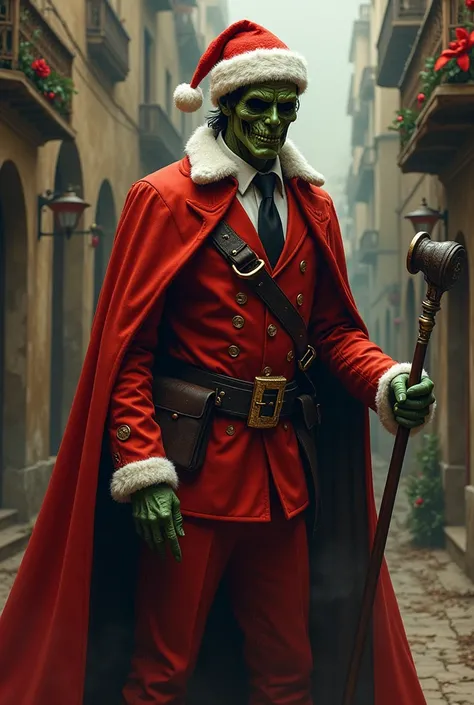 The usurper dressed for Christmas 
From the Mexican novel 
