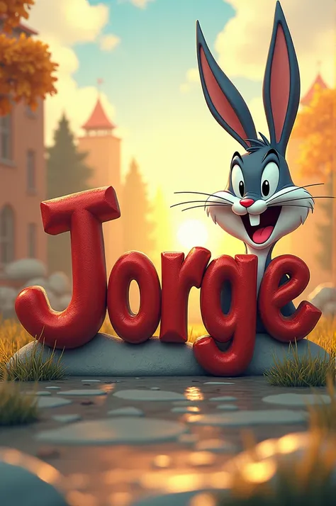 Image with the name of Jorge with the Looney Tunes logo