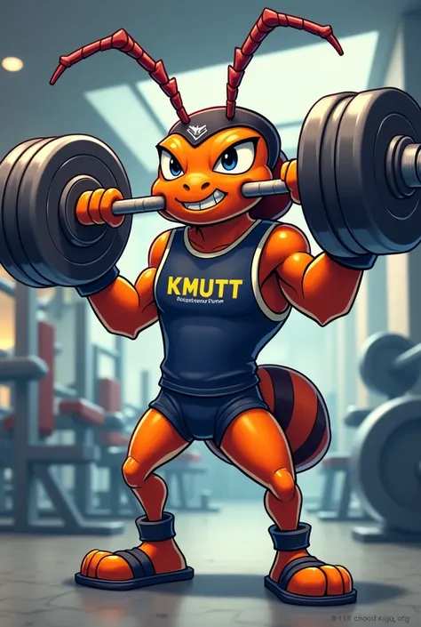  explorer ant (kmutt) is lifting weights