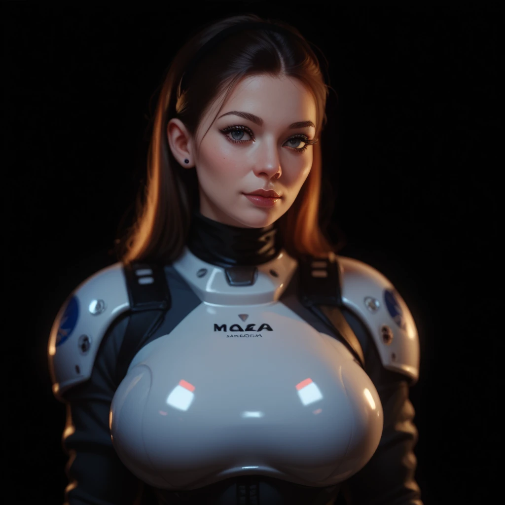 portait, woman, spacesuit