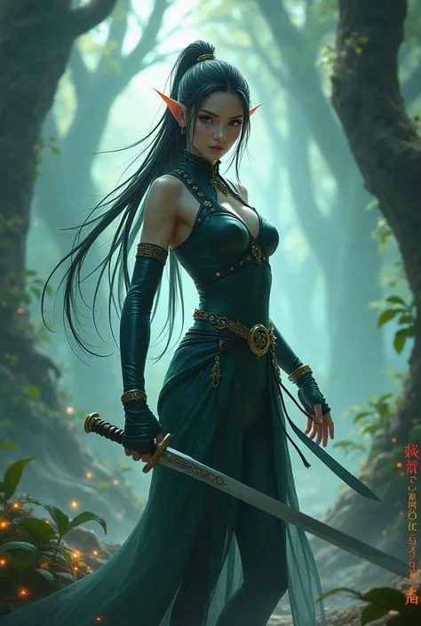 Female elf ninja dagger isekai