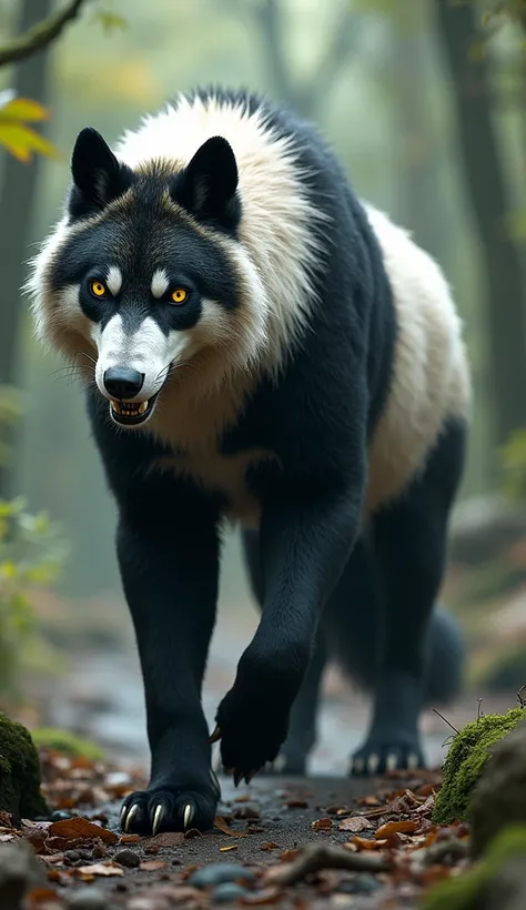 Panda wolf hybrid