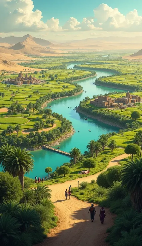 Nile delta area of Egypt