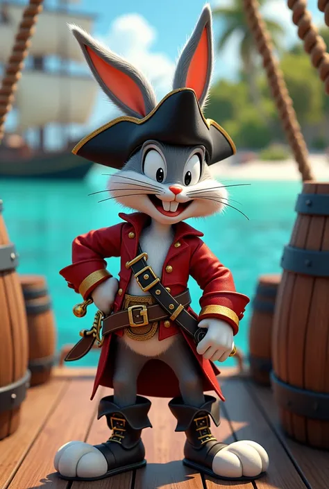 Buggs bunny version pirate de caraïbe 