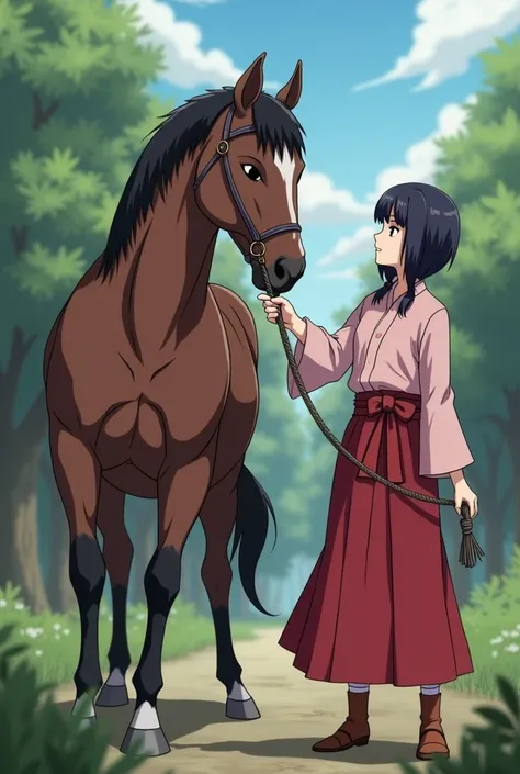 You can make an image of Hinata from Naruto having intercourse with a horse 