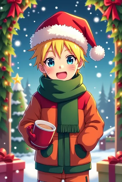  Create Naruto dressed up for Christmas and with a Christmas atmosphere around him (Dont let it look too  )