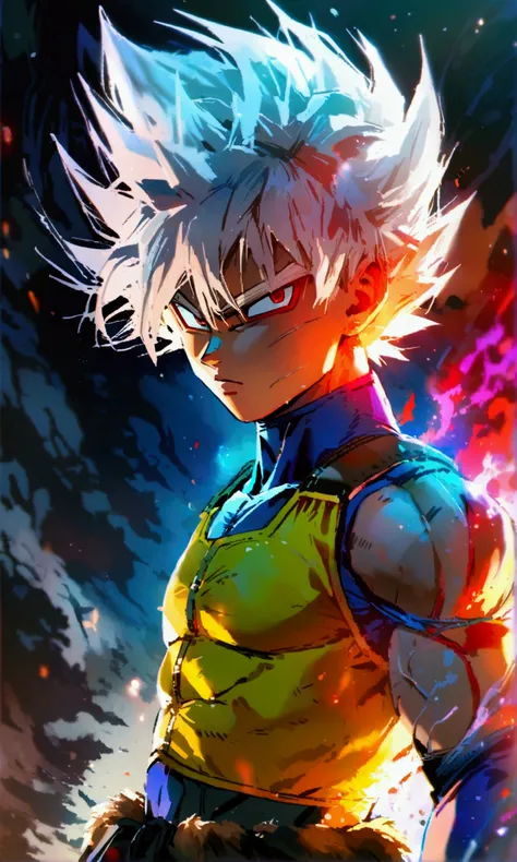 Bakugou Katsuki wearing Vegetas sayayin warrior clothing from Dragon Ball