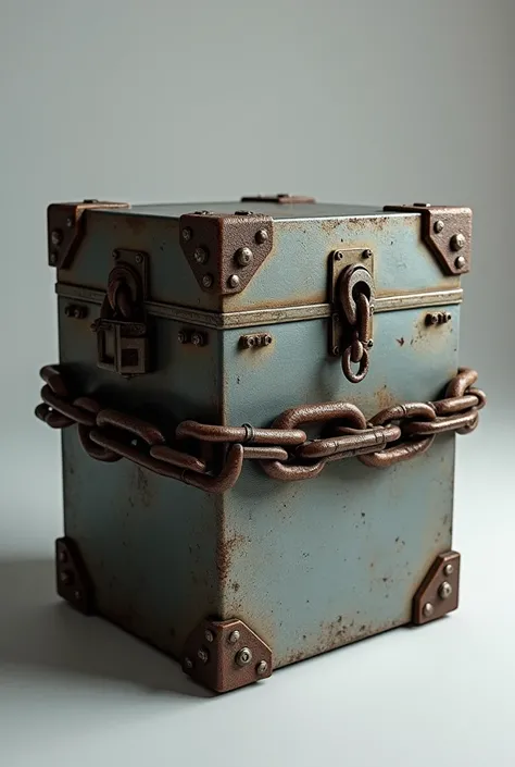 bitcoin locked in a box secured with chains