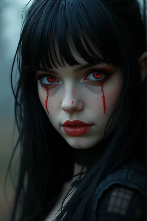 20 years (apparent,  since she is a vampire )
Appearance:  Lilith has long black hair ,  as brilliant as the moonless night ,  with a fringe that highlights her well-defined eyebrows .  Her red eyes twinkle like rubies ,  exuding a mysterious and dangerous...