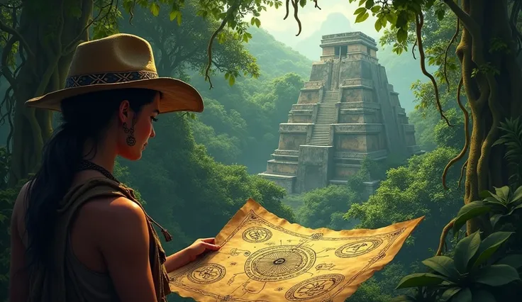 An ancient map, a forgotten civilization, and a treasure guarded by a mysterious force. Will she unlock the secrets of the Aztecs or become another legend lost in the jungle?"

An ancient map: Hints at a classic adventure element, creating excitement for t...