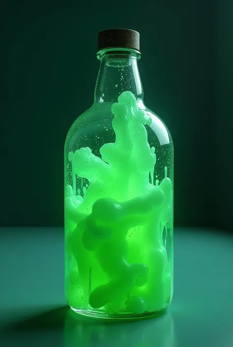 Green mucus，Mucus in a bottle