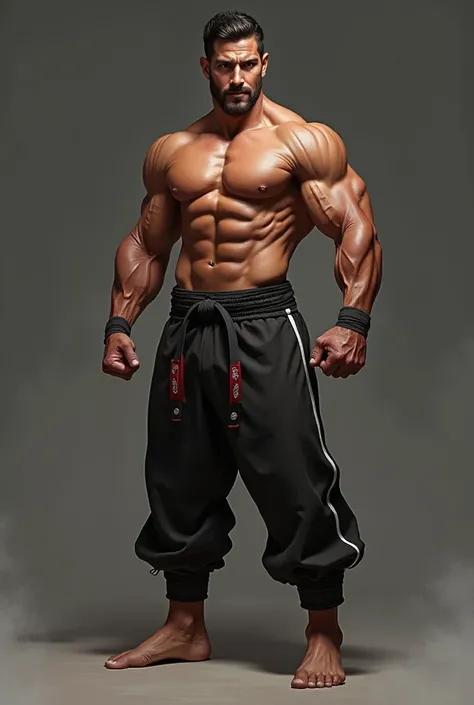 A malay man, a martial artist, with this type of body .  Follow this description for the body type that i want : Muscle Definition and Tone
Highly Defined: His muscles would exhibit clear definition, with visible striations and vascularity, showcasing the ...