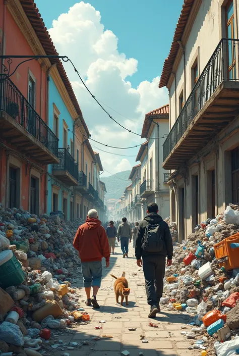 Ponte de Lima immigrants town center trash everywhere