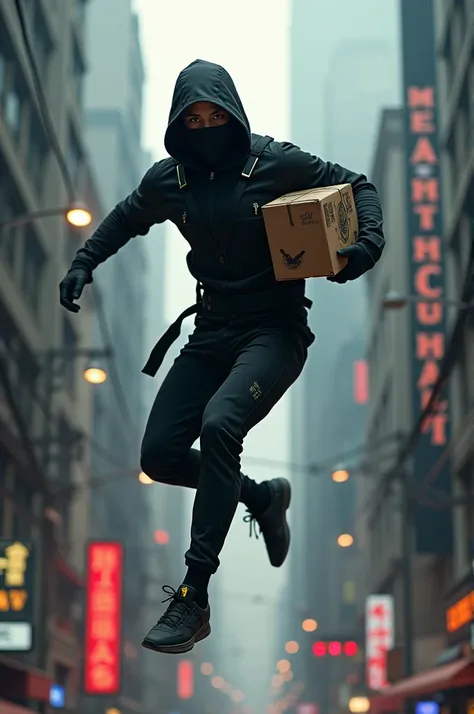 Ninja delivery boy
