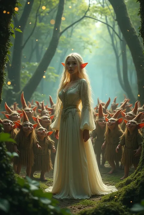 Elf princess and goblin horde