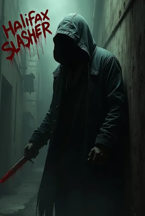 Halifax Slasher with his name written
