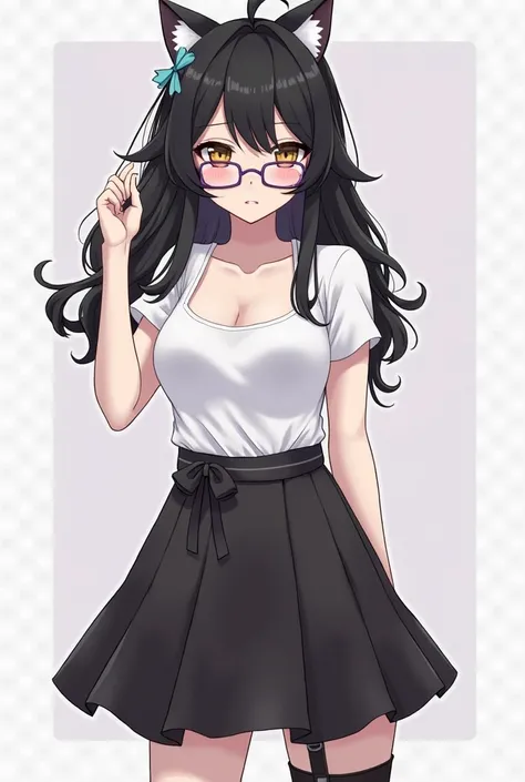 sex creampie　sex creampie　sex creampie　 black hair　 Wolf Cut　chest　 skirt　Glasses　sex creampieSEX 制服　 skirt