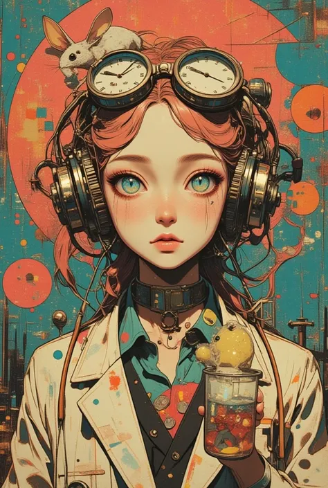   Mad Doctor Woman 、She says「Doctor Me . silencer 」  Surreal collage, a contemporary artistic collage, collage artwork,      new album jacket     ,     Great Job ! , digital collage, ( collage ), collage art, contemporary collage, mixed media collage,     ...