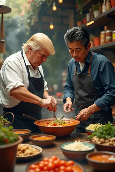 Trump and Abe are making pozole 