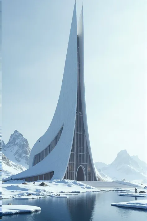 Cathedral of brasilia in antarctica