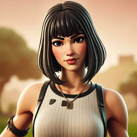  Complete the image of the Fortnite skin in the image that I attached ,  generating an image of this full-body Fortnite skin,  keeping true to all the details of the attached image .  It must have this Fortnite style look of the attached image , And not an...