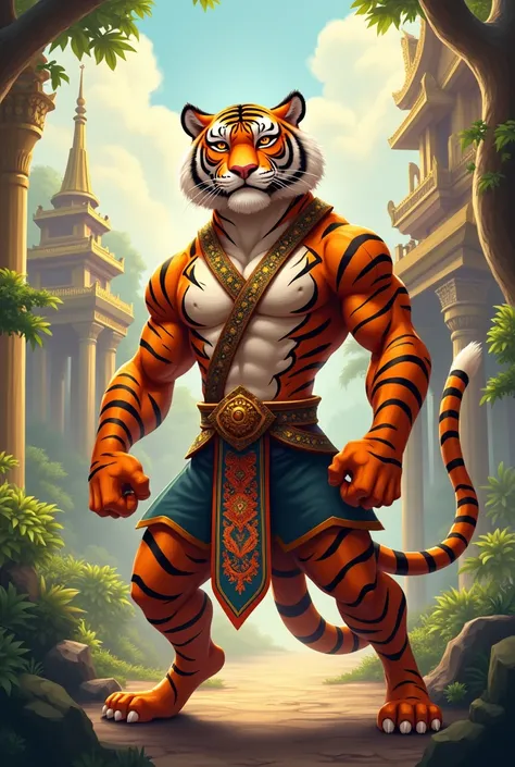 Thai hero Tiger cartoon 